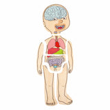 Beleduc wooden layer puzzle girl - 5 layers