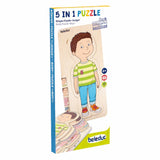 Beleduc wooden layer puzzle boy - 5 layers