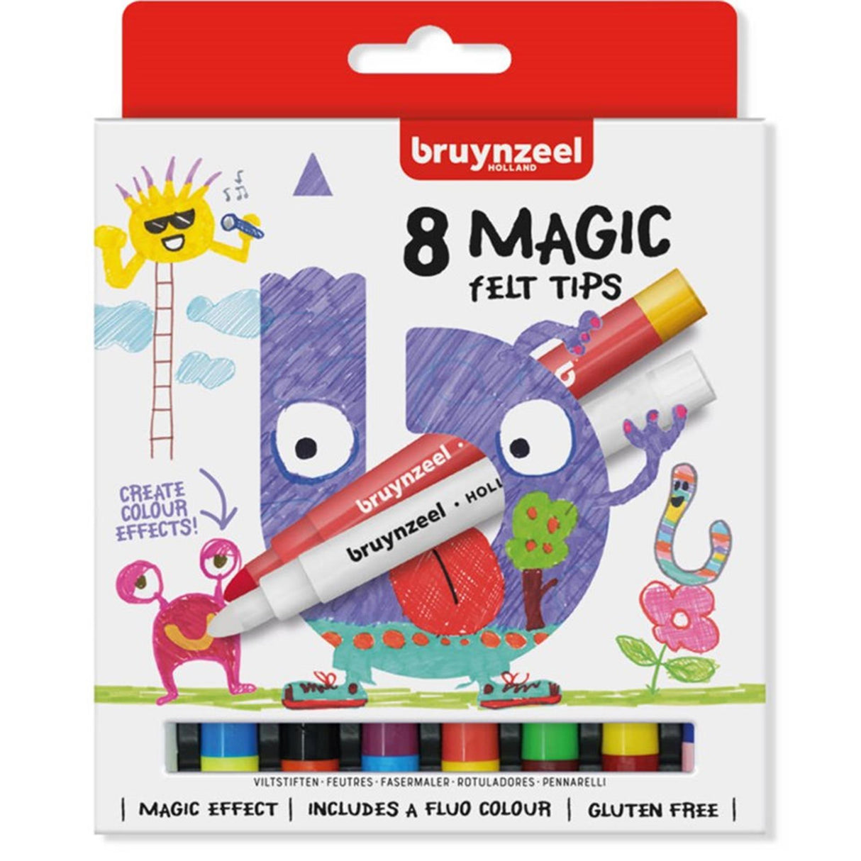 Bruynzeel felt-tip pens 8 magic felt tips