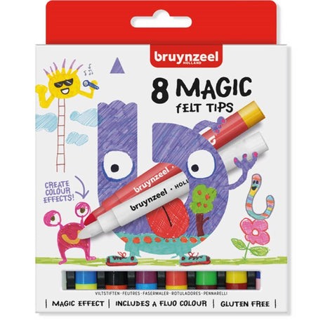 Bruynzeel felt-tip pens 8 magic felt tips