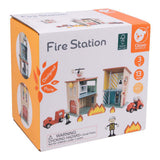 Classic world wooden fire station