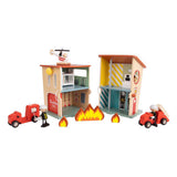 Classic world wooden fire station