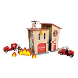 Classic world wooden fire station