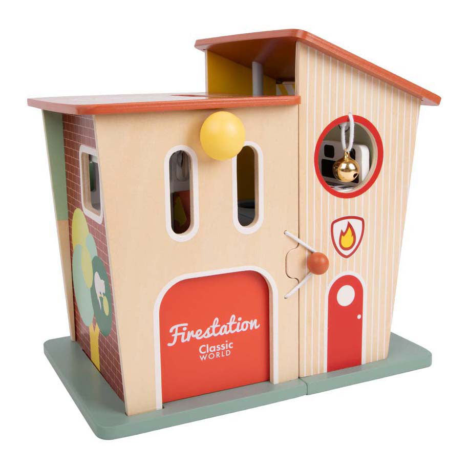 Classic world wooden fire station