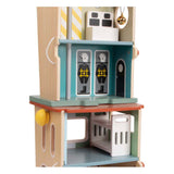 Classic world wooden fire station