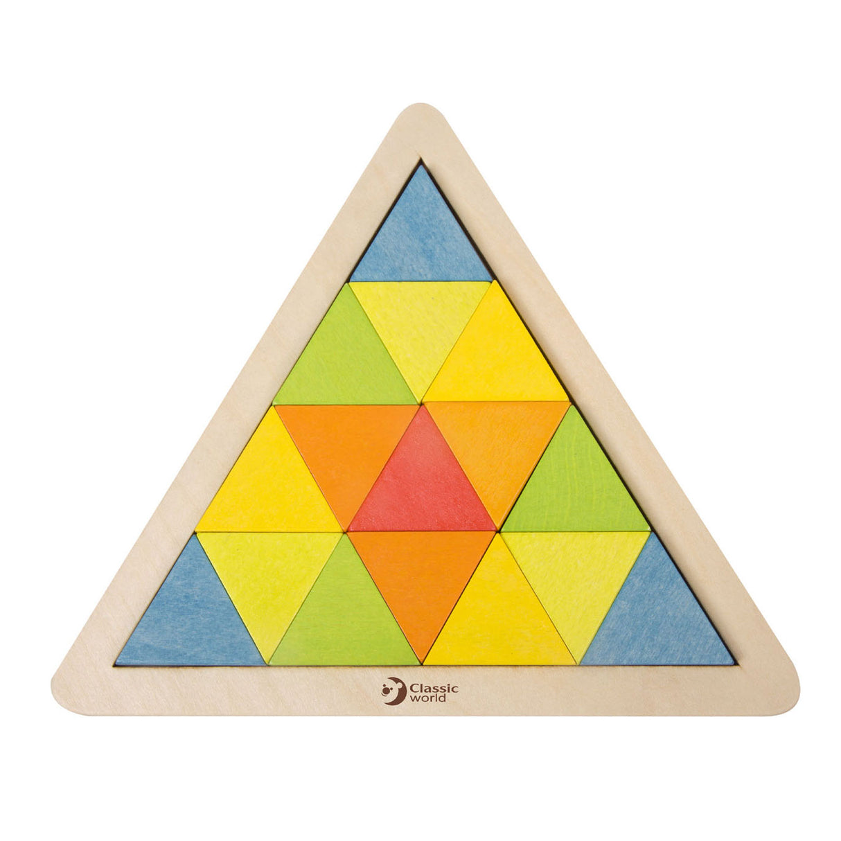 Klasszikus világ fa mozaik puzzle, 67 db.