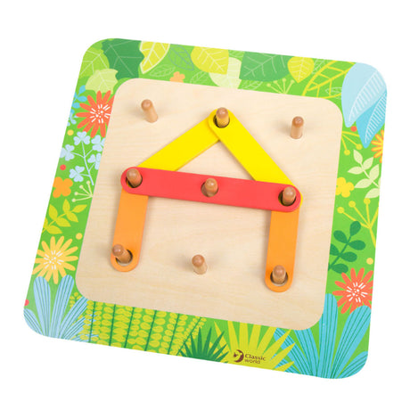 Monde classique mon puzzle d'apprentissage en bois, 29 pièces.