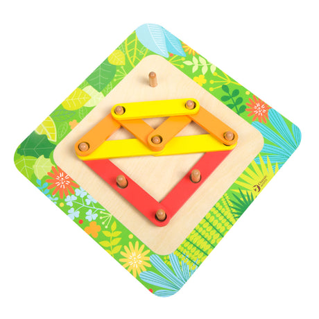 Monde classique mon puzzle d'apprentissage en bois, 29 pièces.