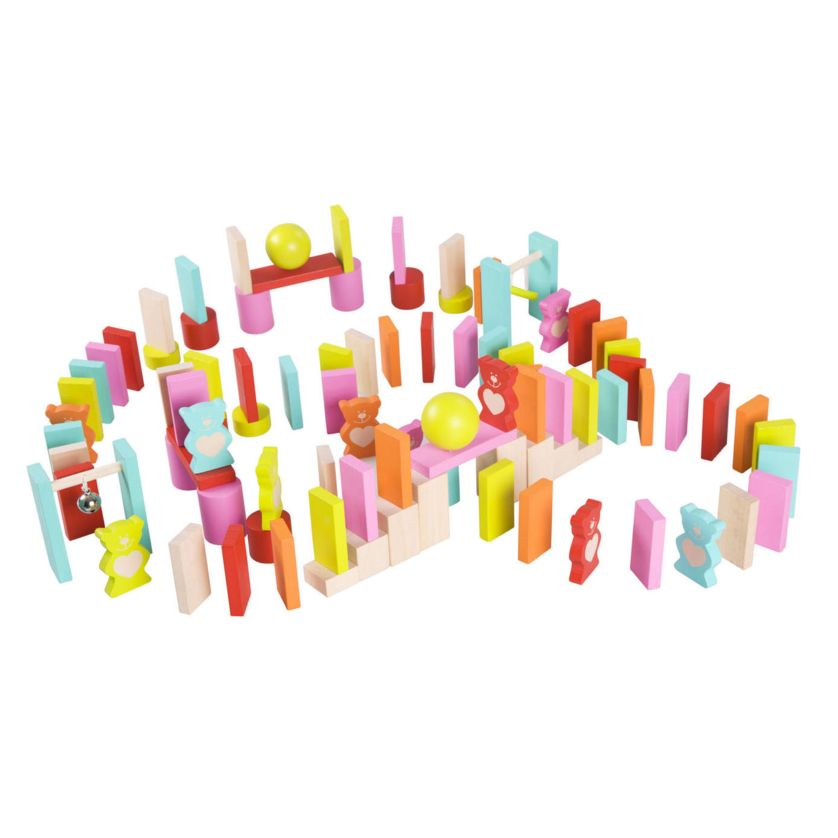 Classic World bear dominoes, 109 pcs.