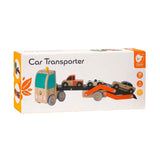 Klassischer Weltautotransporter mit Autos, 4-teilig.