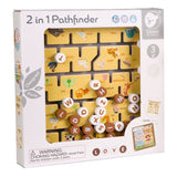 Klassische Welt der Welt Welt 2in1 Holz Pfadfinder -Kinderspiele