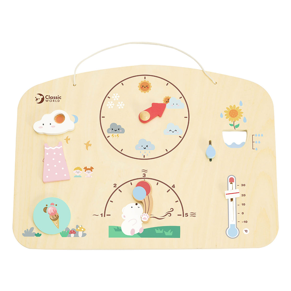 Classic World Wooden Weather Station