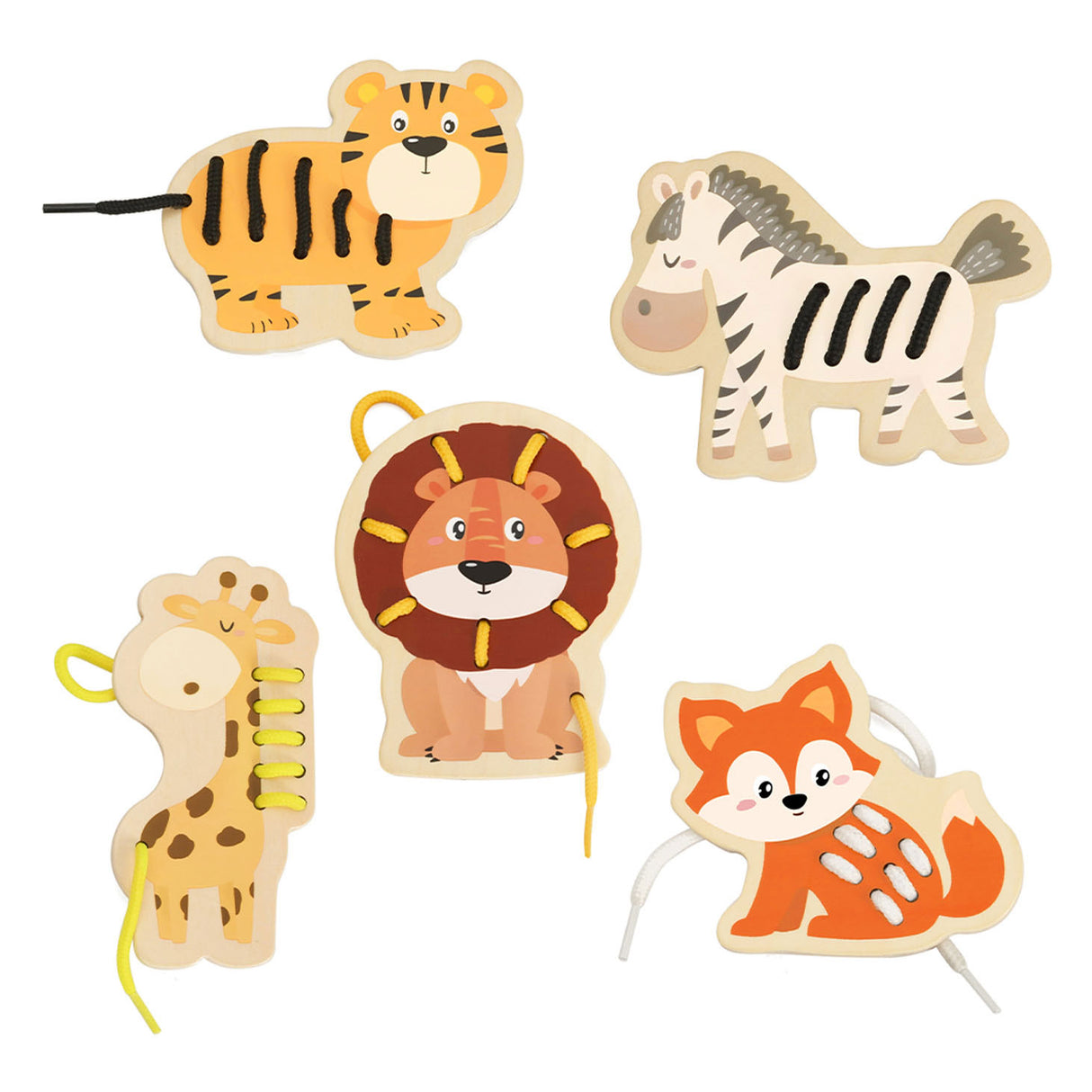 Classic World World Thread Puzzle Wild Animals, 10pcs.