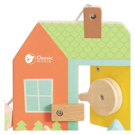 Classic World World Wood Lock Opening Shape Game, 11 st.