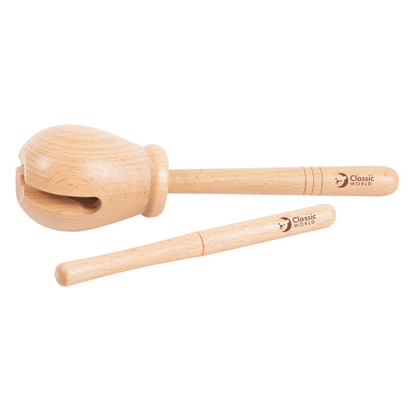 Classic world houten blok percussie, 2dlg.