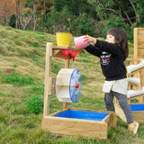 Classic World World Wooden Water Table with Funnel and Watermolen