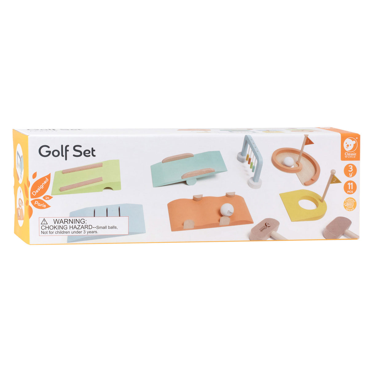 Classic World Wood Wooden Golfset, 11dlg.
