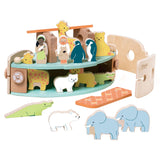 Classic World World World Houten Noah's Ark Boot Bouwset met Dieren, 16dlg.