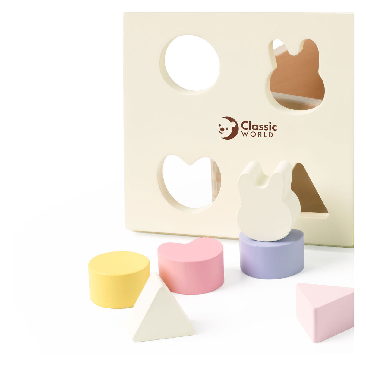 Classic world wooden shape sorter mara 10dlg.