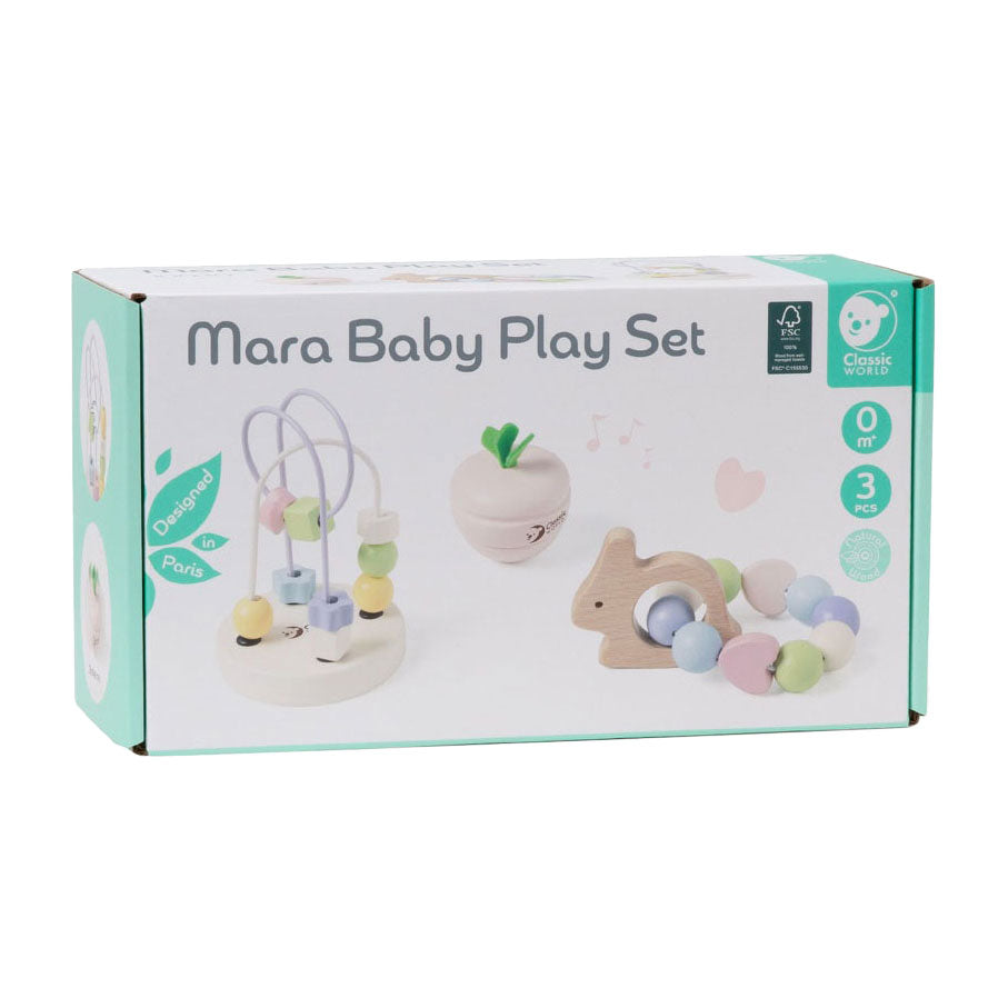 Classic World World Houten Baby Speelset Mara, 3dlg.