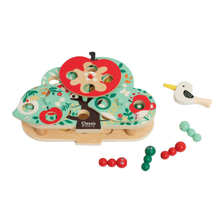 Classic world doctor word pecker wooden catching game, 13 pcs,