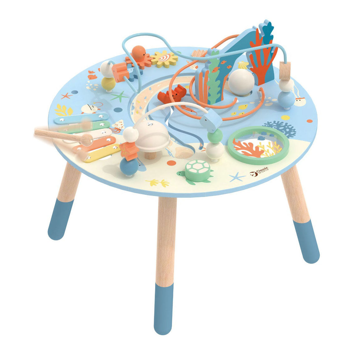 Classic World World Wooden activity table underwater world, 3dlg.