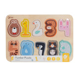 Klassisk World Wooden Number Puzzle, 10 ..