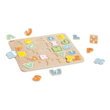 Klasszikus világ fa ábécés puzzle, 27 db.