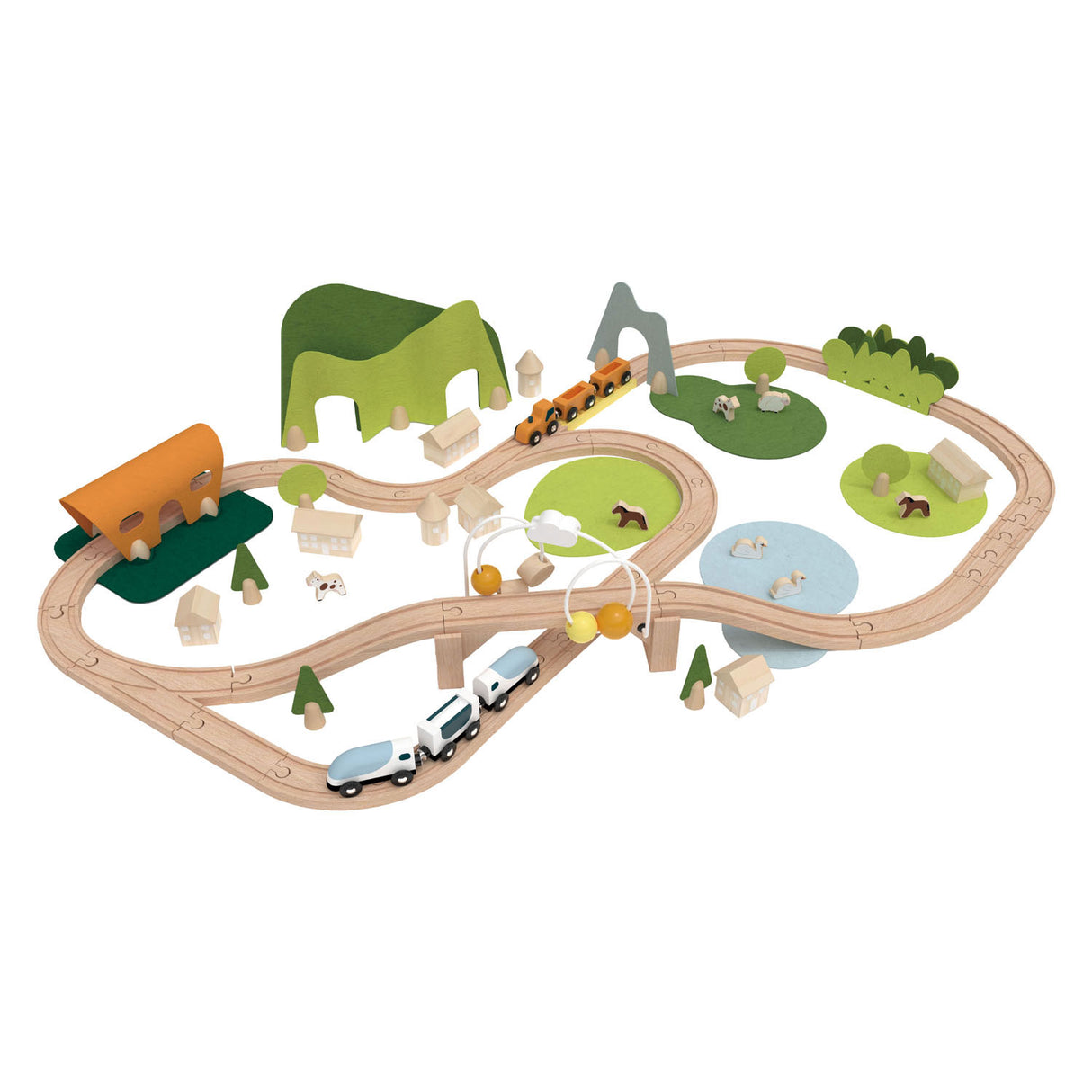 Classic World train set nature - 100 pcs.