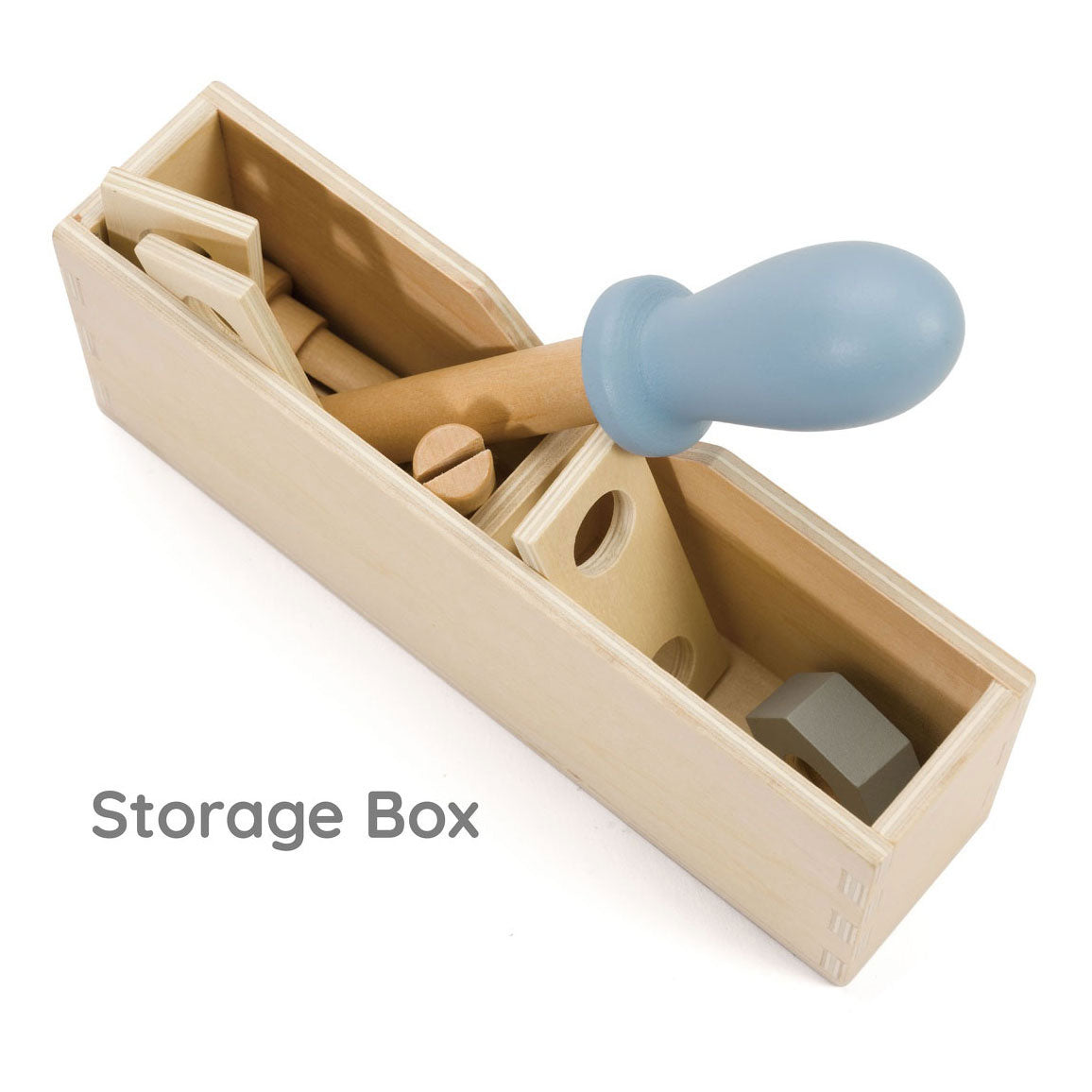 Klassesch Welt Holz Toolbox modern, 27 Stéck.