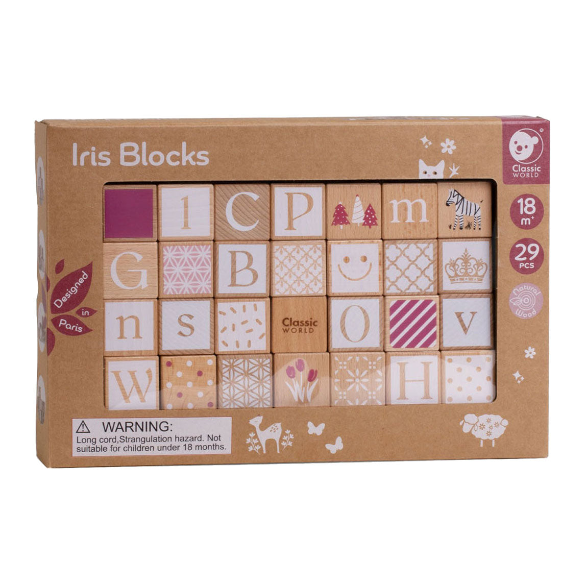 Classic World Wooden Iris Blocks, 29DLG.