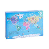 Classic world jigsaw puzzle world map - 48 pcs.