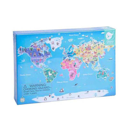 Klassesch Welt Puzzel Weltkaart - 48 Stéck.
