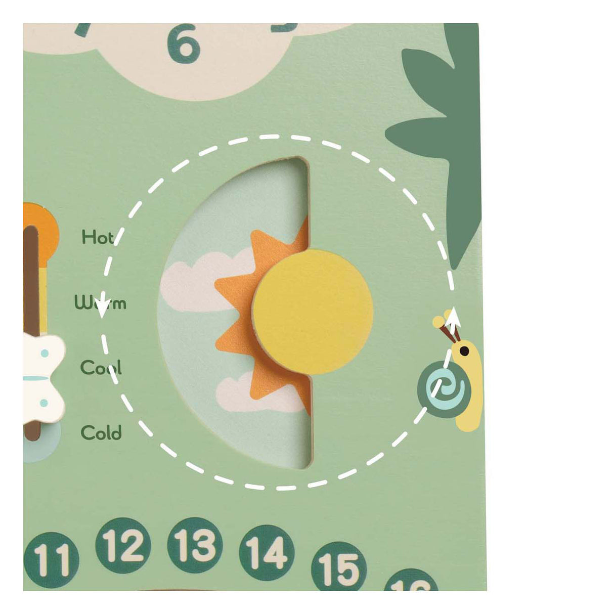 Classic world wooden calendar in English in a box - uni