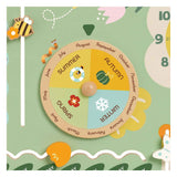 Classic world wooden calendar in English in a box - uni