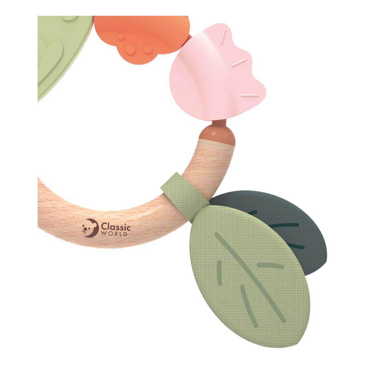 Classic world wooden teether grass