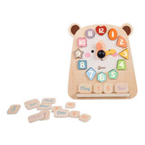 Classic World wooden clock bear