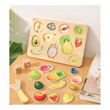 Classic World wooden puzzle fruit - 11 pc.