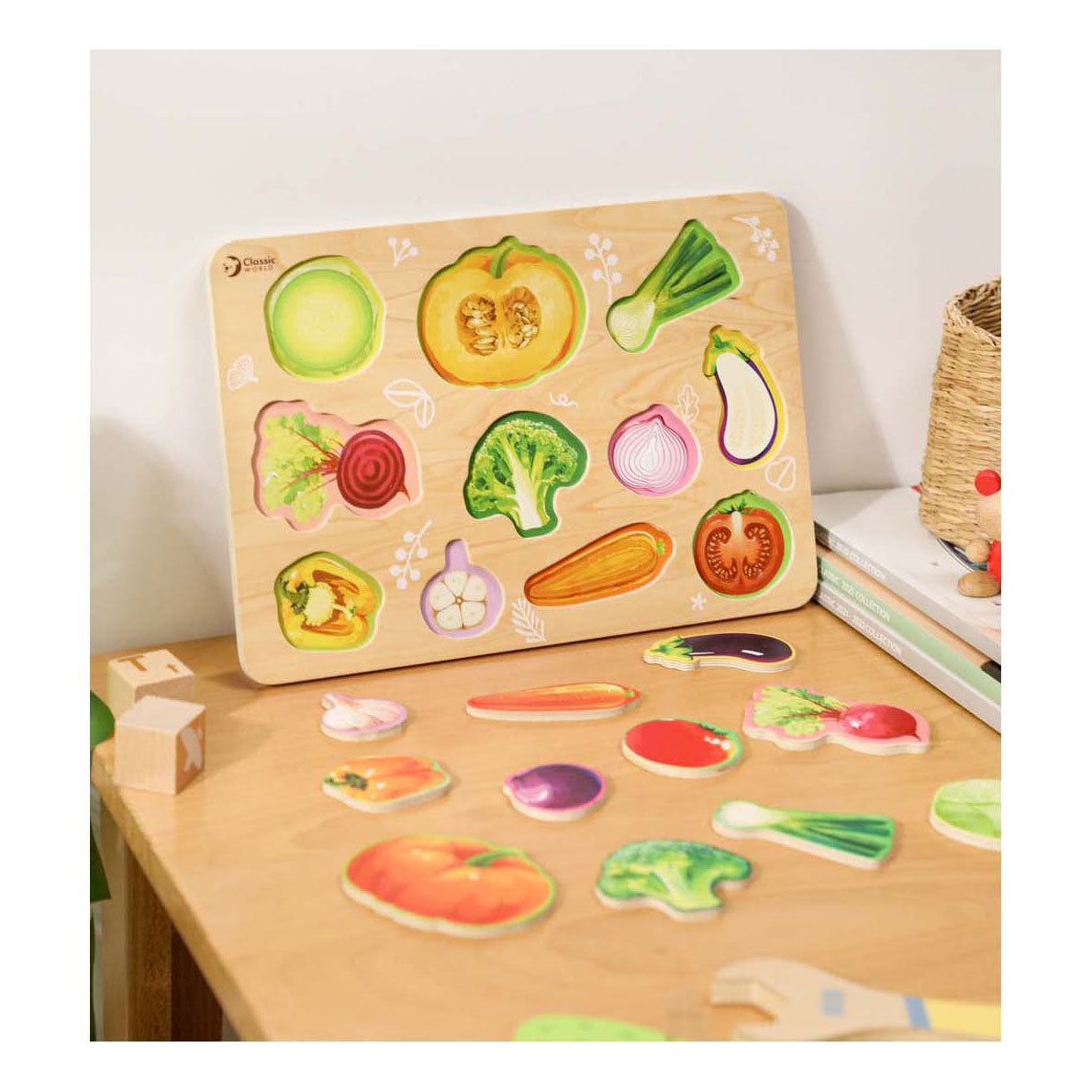 Classic World Wooden Puzzle Vegetables