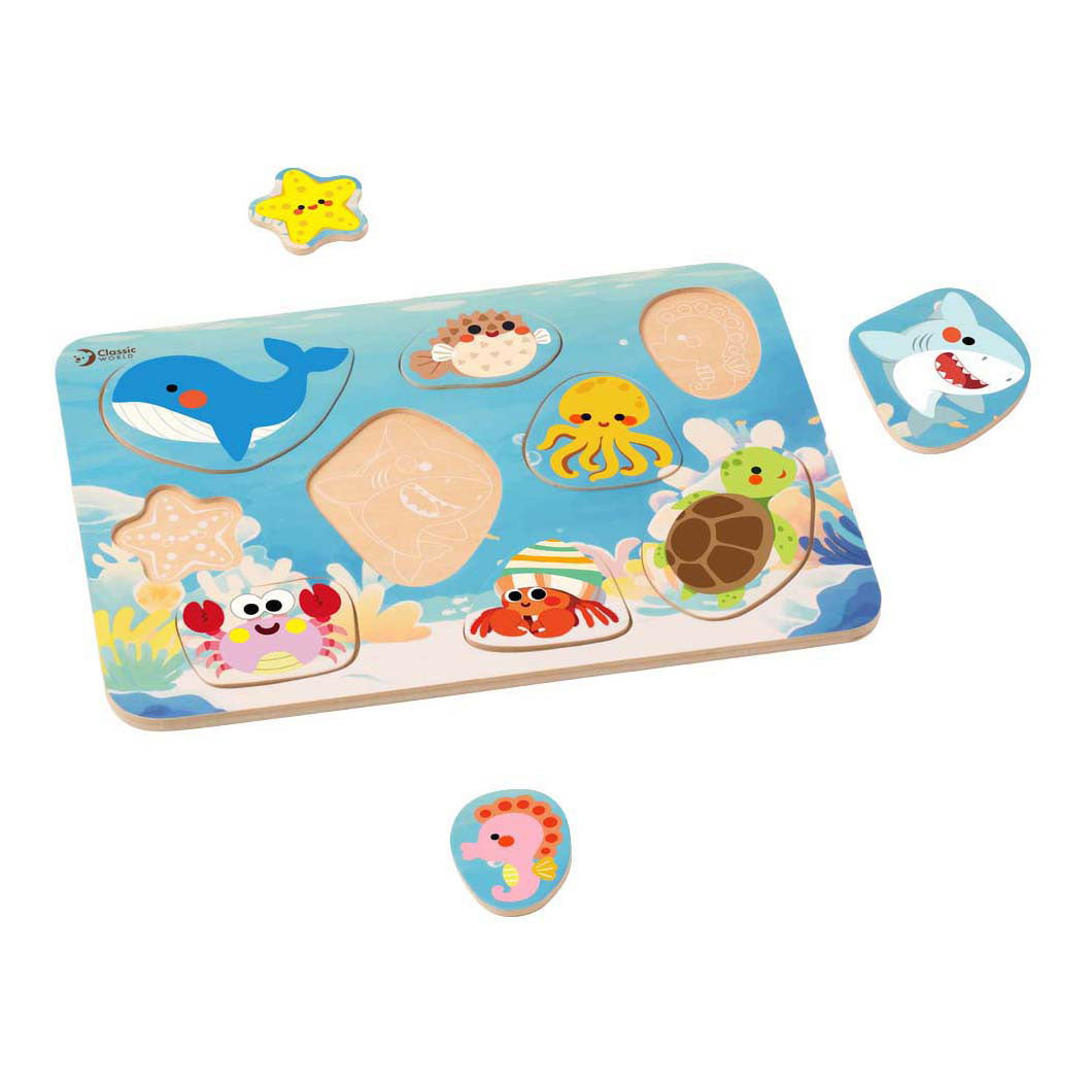 Classic World wooden ocean puzzle - 9 pc.