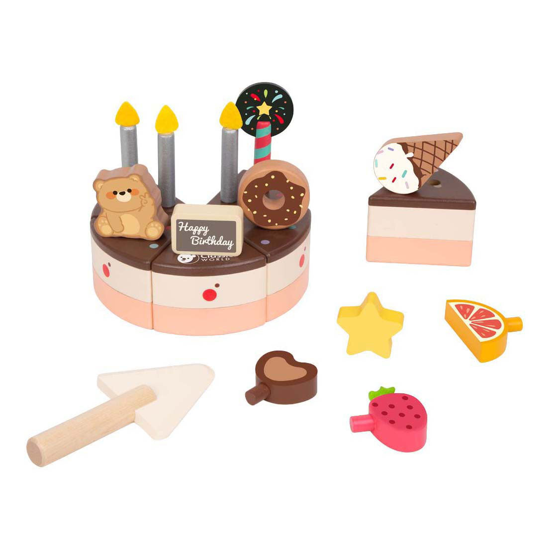 Classic World wooden chocolate cake