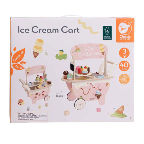 Classic World Wooden Ice Cream Cart