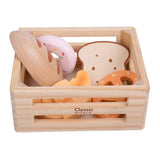 Classic World wooden crate with bread