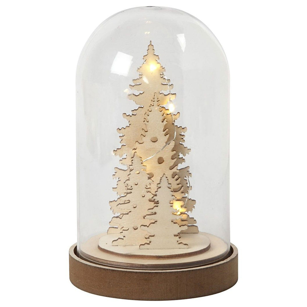 Creativ Company cloche on a wooden base, 18cm
