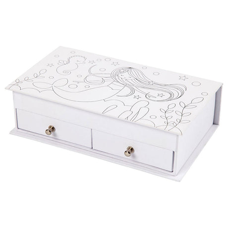 Empresa criativa https: www.cchobby.nl caixa de joias tamanho 18x10-5x5 cm-branco-1 peça