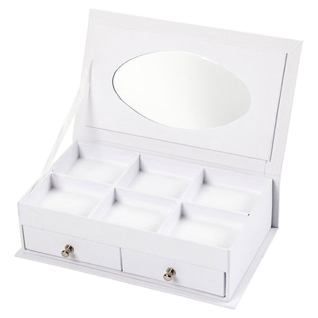 Empresa criativa https: www.cchobby.nl caixa de joias tamanho 18x10-5x5 cm-branco-1 peça