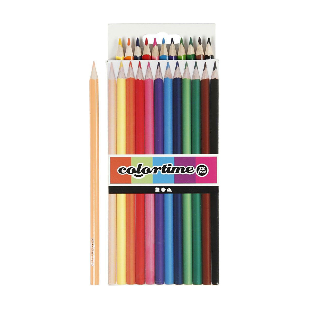 Colored pencils - basic colors, 12st.