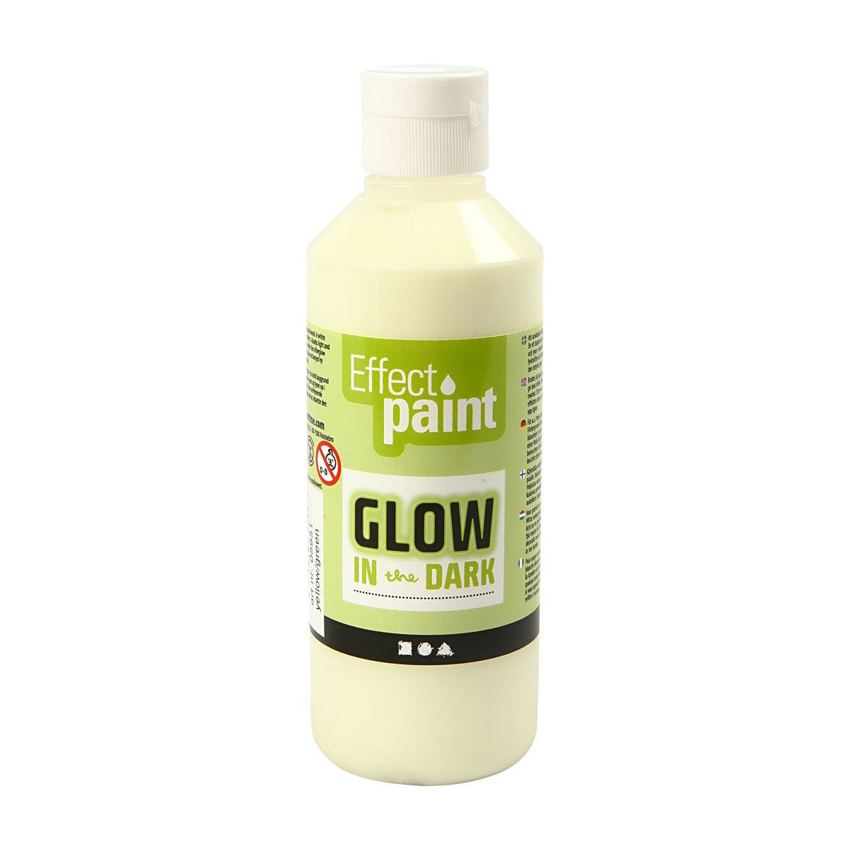 Creative Company Glow in the Dark Paint Yellow Green, 250 ml