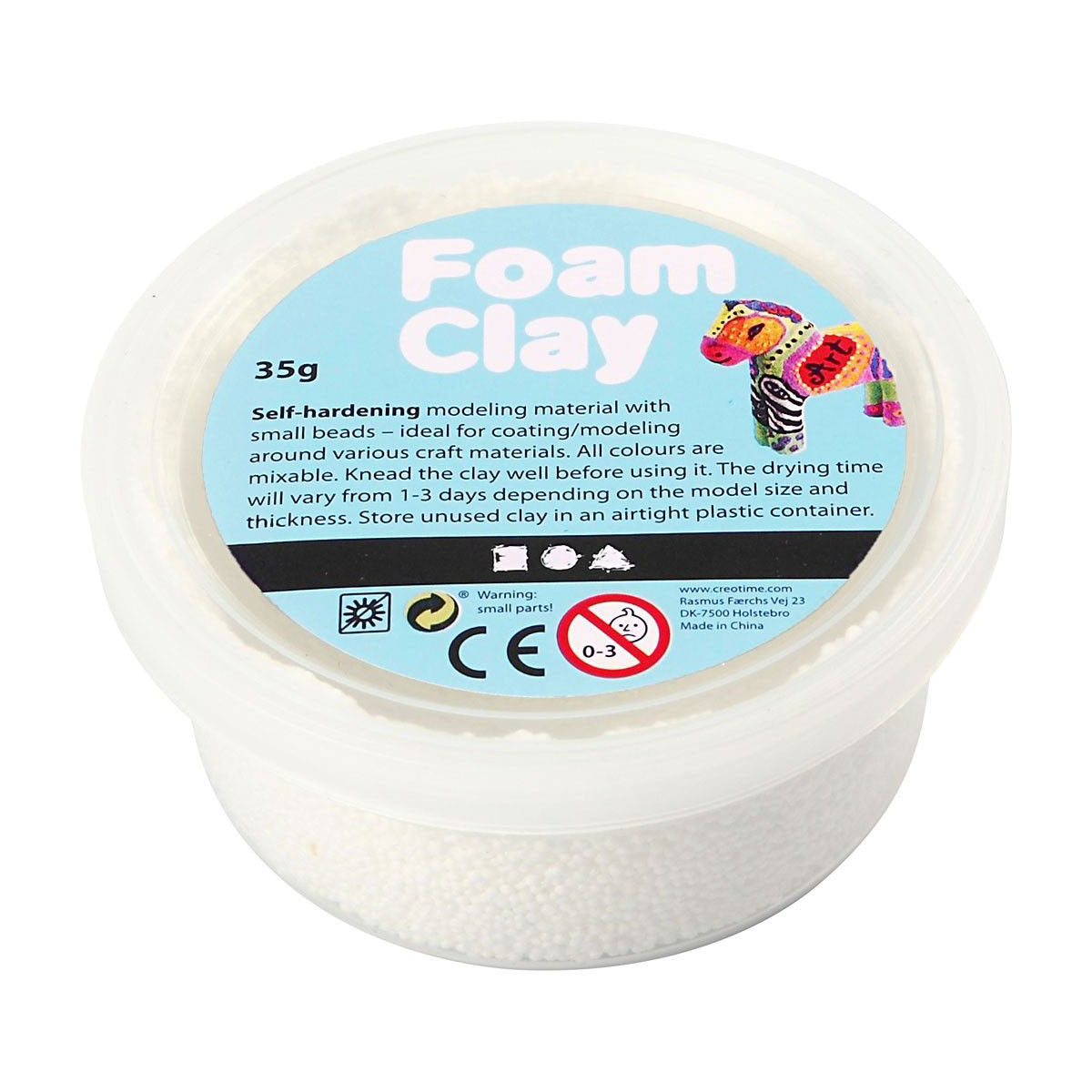 Foam clay - white, 35gr.