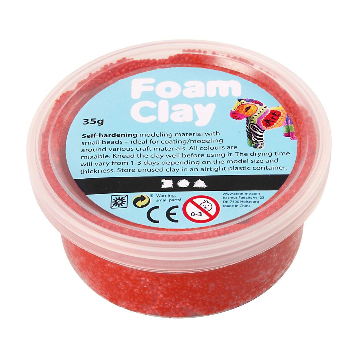 Foam clay - red, 35gr.